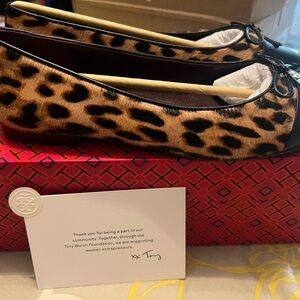 Tory Burch Animal Print Ballet Flats